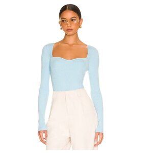 One Grey Day Seville Bodysuit in Blue Jean